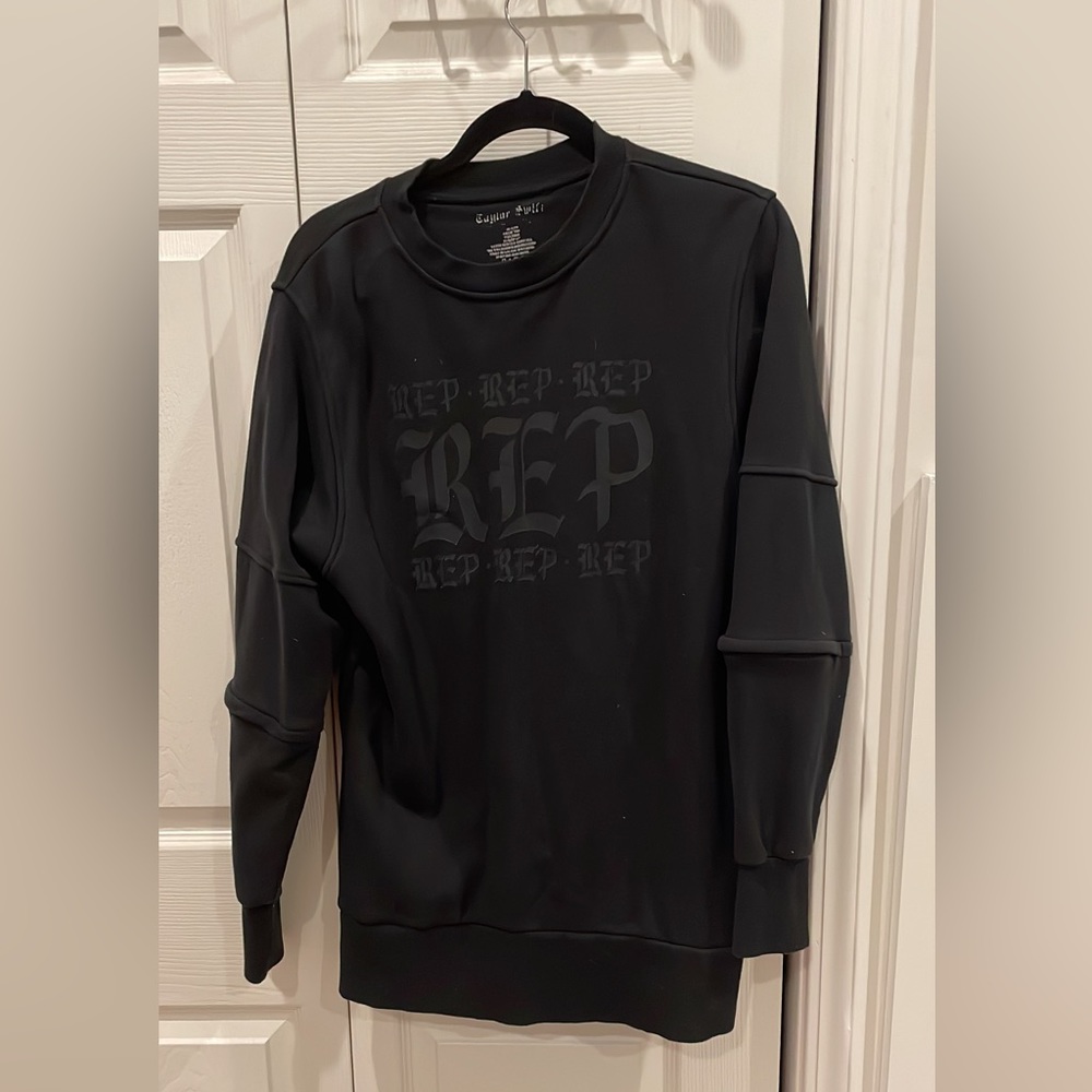 Taylor Swift Reputation Hoodie with Zippers on Elbows